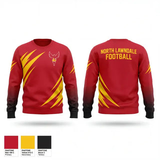 Crew Neck Sweatshirt, North Lawndale College Prep, , Teamtime, Team time, sublimation, custom sports apparel, team uniforms, spirit wear, spiritwear, sports uniforms, custom shirts, team store, custom team store, fundraiser sports, apparel fundraiser