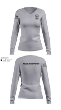 LMPD PEER SUPPORT 60613190 Women's Long Sleeve V-neck Shirt - 51