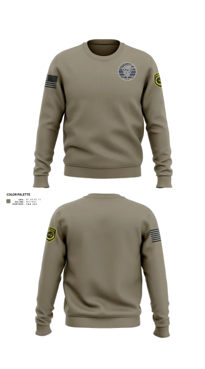 Robstown Police Department Narcotics Division Crew Neck Sweatshirt - 22