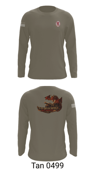 Long Sleeve Performance Shirt, 3-13th 66th FSC, Army, Teamtime, Team time, sublimation, custom sports apparel, team uniforms, spirit wear, spiritwear, sports uniforms, custom shirts, team store, custom team store, fundraiser sports, apparel fundraiser