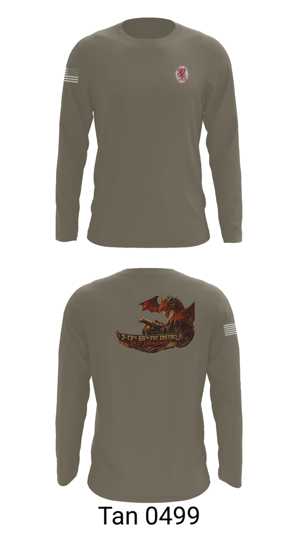 Long Sleeve Performance Shirt, 3-13th 66th FSC, Army, Teamtime, Team time, sublimation, custom sports apparel, team uniforms, spirit wear, spiritwear, sports uniforms, custom shirts, team store, custom team store, fundraiser sports, apparel fundraiser