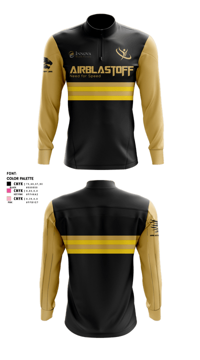 Airblastoff Lions 14236654 Quarter Zip Jacket - 2