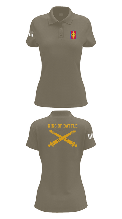 130th FAB 8447592 Women's Short Sleeve Performance Polo  - 75