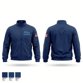 Windbreaker, Wings of Blue, Air Force, Teamtime, Team time, sublimation, custom sports apparel, team uniforms, spirit wear, spiritwear, sports uniforms, custom shirts, team store, custom team store, fundraiser sports, apparel fundraiser