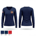 Bloomfield Volunteer Fire Department 83262272 Women's Long Sleeve V-neck Shirt - 1