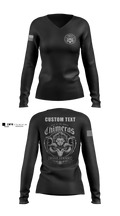 Bravo Company, 401st Cyber Battalion 75539801 Women's Long Sleeve V-neck Shirt - 13