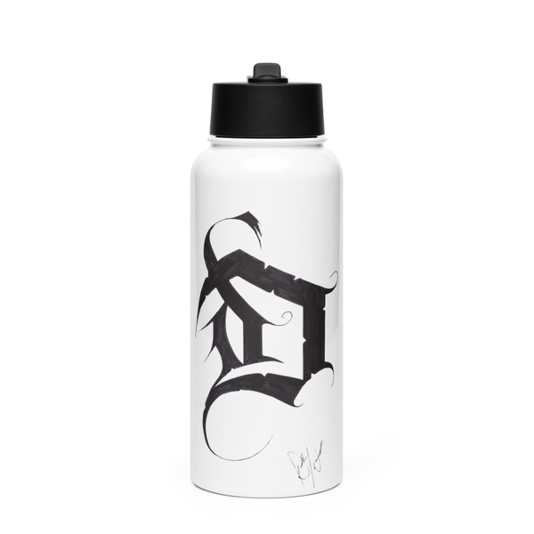 Duvall Designs 64041515 Stainless Steel Water Bottle with a Straw Lid