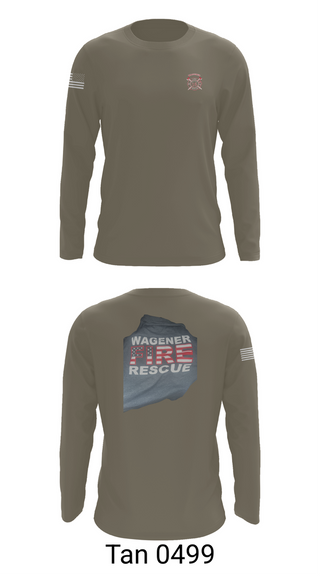 Long Sleeve Performance Shirt, Wagener Fire Department, Fire Department, Teamtime, Team time, sublimation, custom sports apparel, team uniforms, spirit wear, spiritwear, sports uniforms, custom shirts, team store, custom team store, fundraiser sports, apparel fundraiser