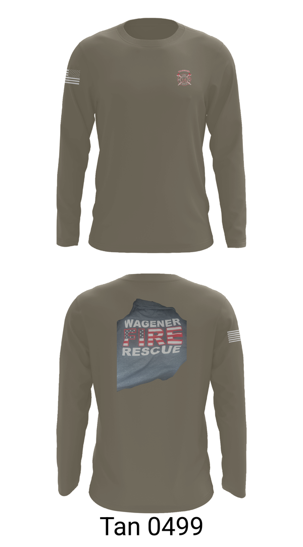 Long Sleeve Performance Shirt, Wagener Fire Department, Fire Department, Teamtime, Team time, sublimation, custom sports apparel, team uniforms, spirit wear, spiritwear, sports uniforms, custom shirts, team store, custom team store, fundraiser sports, apparel fundraiser