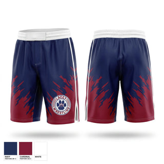 Fight Shorts, Lacey Lions, Wrestling, Teamtime, Team time, sublimation, custom sports apparel, team uniforms, spirit wear, spiritwear, sports uniforms, custom shirts, team store, custom team store, fundraiser sports, apparel fundraiser