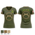 333 MP Brigade Women's Short Sleeve V-neck Shirt - 1