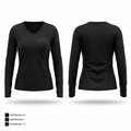 Mercer county sheriff operations unit 39011494 Women's Long Sleeve V-neck Shirt - 1