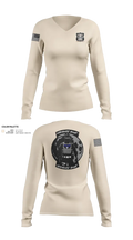 4th Precinct 85110542 Women's Long Sleeve V-neck Shirt - 70