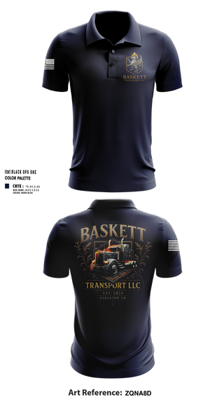 Short Sleeve Performance Polo, Baskett Transport LLC, , Teamtime, Team time, sublimation, custom sports apparel, team uniforms, spirit wear, spiritwear, sports uniforms, custom shirts, team store, custom team store, fundraiser sports, apparel fundraiser