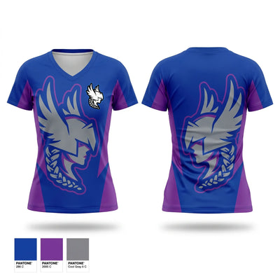 MoZ’Ark Valkyries Women's Short Sleeve V-neck Shirt - 1