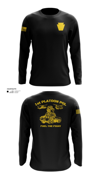 Long Sleeve Performance Shirt, Echo Company 2-104th GSAB, National Guard, Teamtime, Team time, sublimation, custom sports apparel, team uniforms, spirit wear, spiritwear, sports uniforms, custom shirts, team store, custom team store, fundraiser sports, apparel fundraiser