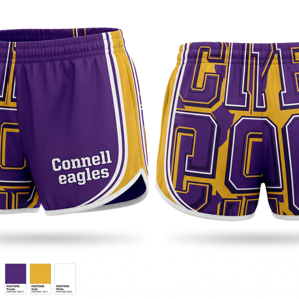 Womens Shorts, Connell eagles, Men's Basketball, Teamtime, Team time, sublimation, custom sports apparel, team uniforms, spirit wear, spiritwear, sports uniforms, custom shirts, team store, custom team store, fundraiser sports, apparel fundraiser