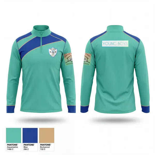 Quarter Zip Jacket, VACALEA YOUNG BOYS, Rugby, Teamtime, Team time, sublimation, custom sports apparel, team uniforms, spirit wear, spiritwear, sports uniforms, custom shirts, team store, custom team store, fundraiser sports, apparel fundraiser