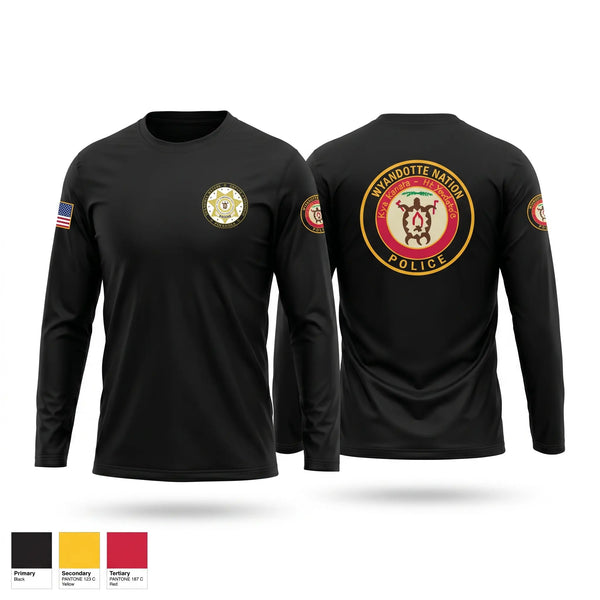 Long Sleeve Performance Shirt, Wyandotte Nation Police, Police, Teamtime, Team time, sublimation, custom sports apparel, team uniforms, spirit wear, spiritwear, sports uniforms, custom shirts, team store, custom team store, fundraiser sports, apparel fundraiser