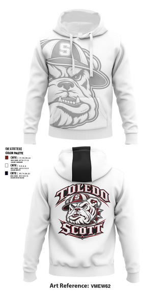 Hoodie, Toledo Scott Bulldogs, Men's Basketball, Teamtime, Team time, sublimation, custom sports apparel, team uniforms, spirit wear, spiritwear, sports uniforms, custom shirts, team store, custom team store, fundraiser sports, apparel fundraiser