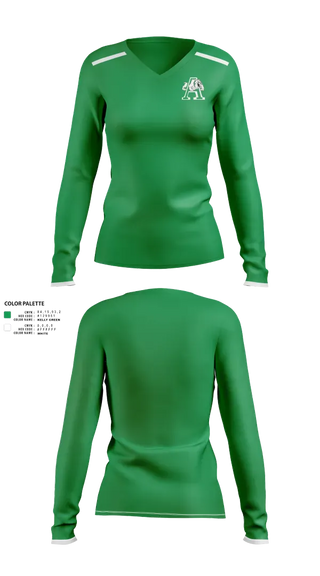 Womens Long Sleeve Vneck Shirt, Albuquerque High School Tennis, Tennis, Teamtime, Team time, sublimation, custom sports apparel, team uniforms, spirit wear, spiritwear, sports uniforms, custom shirts, team store, custom team store, fundraiser sports, apparel fundraiser