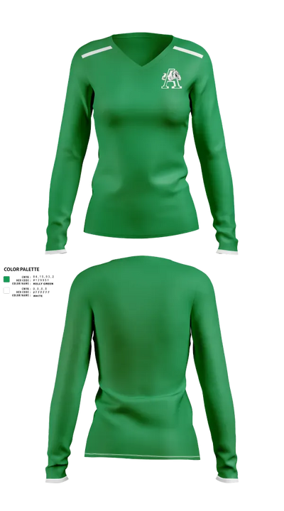 Albuquerque High School Tennis 89984516 Women's Long Sleeve V-neck Shirt - 21