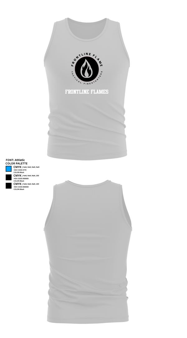 Tank Top, Frontline Flames, , Teamtime, Team time, sublimation, custom sports apparel, team uniforms, spirit wear, spiritwear, sports uniforms, custom shirts, team store, custom team store, fundraiser sports, apparel fundraiser