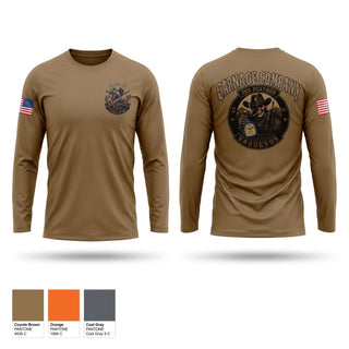 Long Sleeve Performance Shirt, Carnage Company, Army, Teamtime, Team time, sublimation, custom sports apparel, team uniforms, spirit wear, spiritwear, sports uniforms, custom shirts, team store, custom team store, fundraiser sports, apparel fundraiser