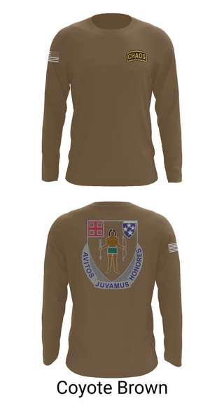 Long Sleeve Performance Shirt, Chaos Company, 1-182 Infantry, , Teamtime, Team time, sublimation, custom sports apparel, team uniforms, spirit wear, spiritwear, sports uniforms, custom shirts, team store, custom team store, fundraiser sports, apparel fundraiser