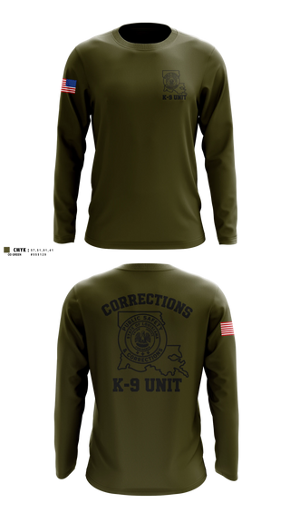 Long Sleeve Performance Shirt, David Wade Correctional Center, Police, Teamtime, Team time, sublimation, custom sports apparel, team uniforms, spirit wear, spiritwear, sports uniforms, custom shirts, team store, custom team store, fundraiser sports, apparel fundraiser