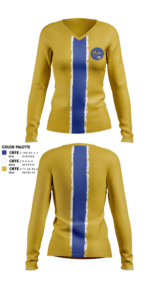 Womens Long Sleeve Vneck Shirt, Gholson F.C., Men's Soccer, Teamtime, Team time, sublimation, custom sports apparel, team uniforms, spirit wear, spiritwear, sports uniforms, custom shirts, team store, custom team store, fundraiser sports, apparel fundraiser