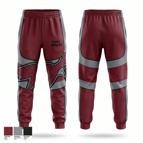 Sweatpants, Lady Hawks, Softball, Teamtime, Team time, sublimation, custom sports apparel, team uniforms, spirit wear, spiritwear, sports uniforms, custom shirts, team store, custom team store, fundraiser sports, apparel fundraiser
