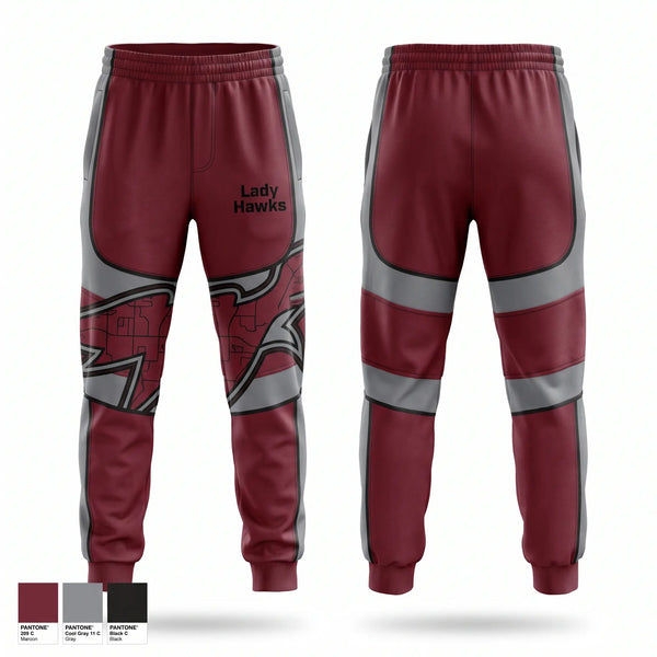 Sweatpants, Lady Hawks, Softball, Teamtime, Team time, sublimation, custom sports apparel, team uniforms, spirit wear, spiritwear, sports uniforms, custom shirts, team store, custom team store, fundraiser sports, apparel fundraiser