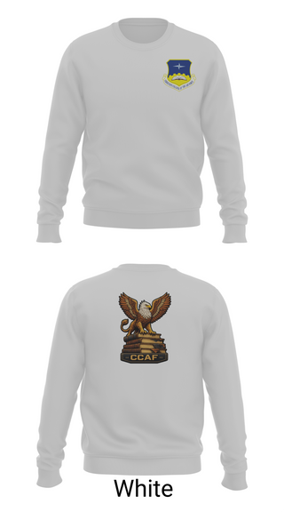 Crew Neck Sweatshirt, CCAF, Air Force, Teamtime, Team time, sublimation, custom sports apparel, team uniforms, spirit wear, spiritwear, sports uniforms, custom shirts, team store, custom team store, fundraiser sports, apparel fundraiser