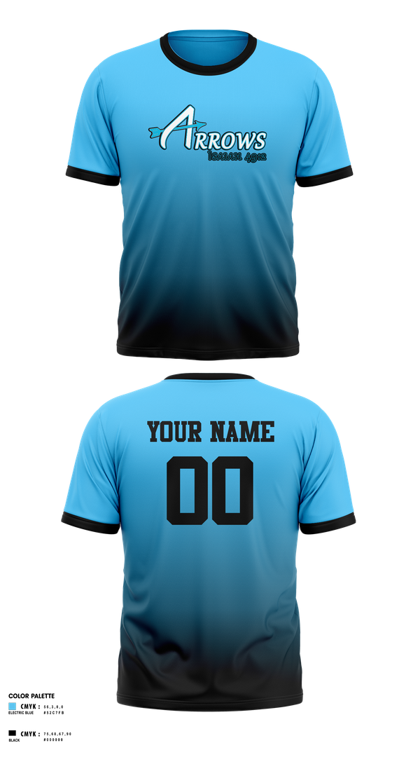 Short Sleeve Performance Shirt, Arrows, Softball, Teamtime, Team time, sublimation, custom sports apparel, team uniforms, spirit wear, spiritwear, sports uniforms, custom shirts, team store, custom team store, fundraiser sports, apparel fundraiser