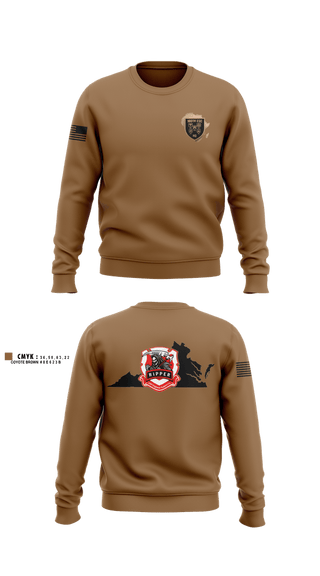 Crew Neck Sweatshirt, 180th ESC, Army, Teamtime, Team time, sublimation, custom sports apparel, team uniforms, spirit wear, spiritwear, sports uniforms, custom shirts, team store, custom team store, fundraiser sports, apparel fundraiser