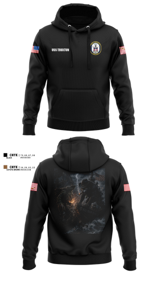 Hoodie, USS Truxtun DDG 103, Navy, Teamtime, Team time, sublimation, custom sports apparel, team uniforms, spirit wear, spiritwear, sports uniforms, custom shirts, team store, custom team store, fundraiser sports, apparel fundraiser