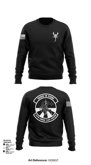 Crew Neck Sweatshirt, 612 Combat Plans Division, , Teamtime, Team time, sublimation, custom sports apparel, team uniforms, spirit wear, spiritwear, sports uniforms, custom shirts, team store, custom team store, fundraiser sports, apparel fundraiser