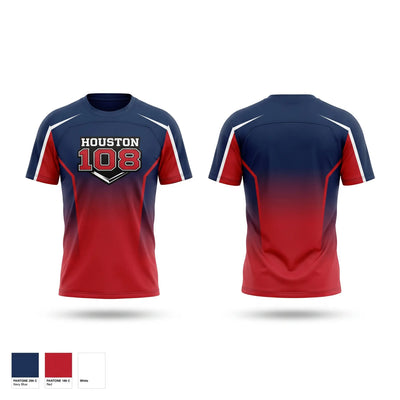 Houston 108 Baseball Short Sleeve Performance Shirt - 2