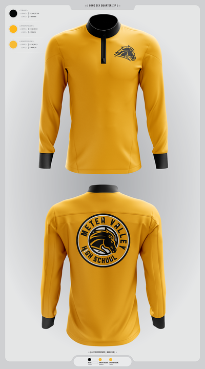 Metea Valley High School Cheer 96396999 Quarter Zip Jacket - 4