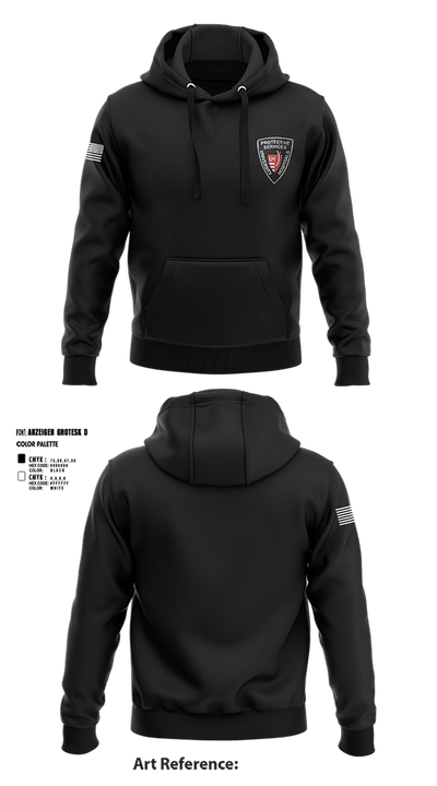 University Hospitals Protective Services 16435901 Hoodie - 2