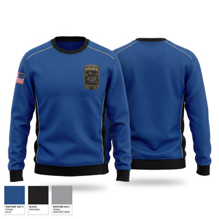 Crew Neck Sweatshirt, Real Time Crime Center, Police, Teamtime, Team time, sublimation, custom sports apparel, team uniforms, spirit wear, spiritwear, sports uniforms, custom shirts, team store, custom team store, fundraiser sports, apparel fundraiser