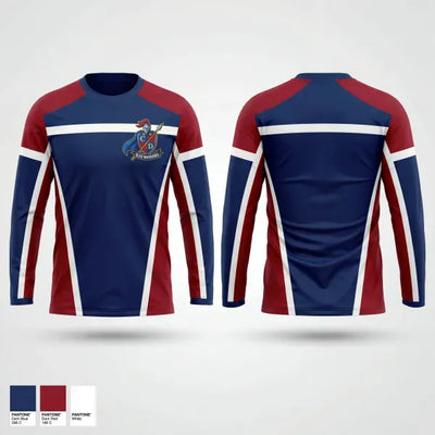 Capital District Sled Warriors 48094615 Long Sleeve Performance Shirt 1