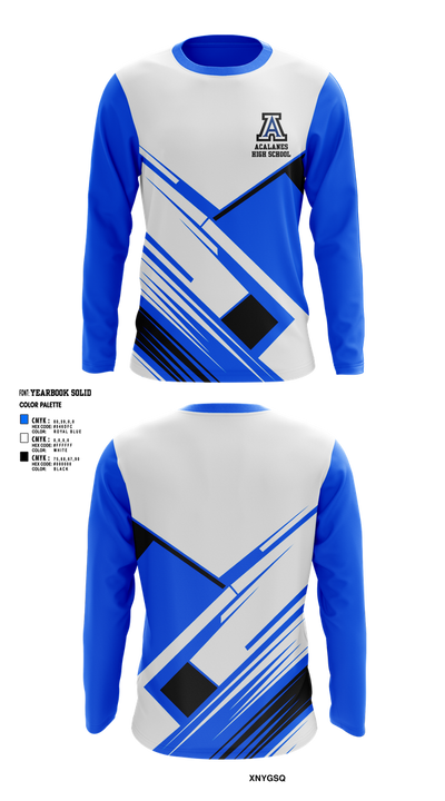 Acalanes High School Golf 77362491 Long Sleeve Performance Shirt 1