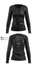 Central Region K-9 unit Women's Long Sleeve V-neck Shirt - 100