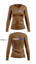 Squarehead Technology LLC Women's Long Sleeve V-neck Shirt - 100