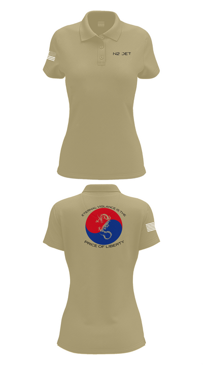 CNFK DET CHINHAE 74281710 Women's Short Sleeve Performance Polo  - 90