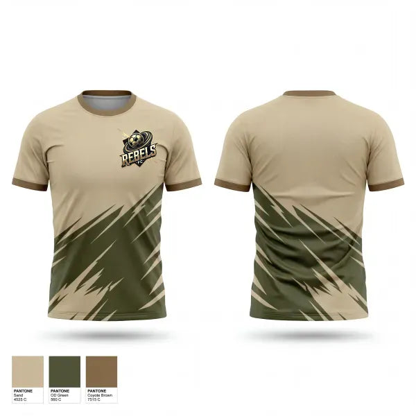 Old School Cotton Feel Shirt, Rebels FC, Men's Soccer, Teamtime, Team time, sublimation, custom sports apparel, team uniforms, spirit wear, spiritwear, sports uniforms, custom shirts, team store, custom team store, fundraiser sports, apparel fundraiser