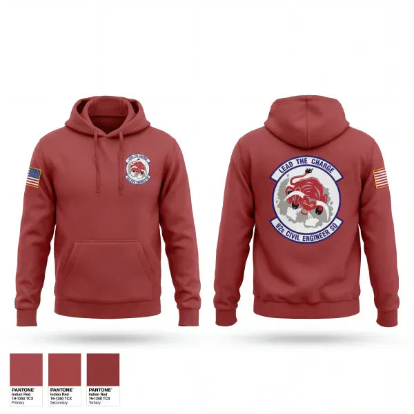 Hoodie, 92 CES, Air Force, Teamtime, Team time, sublimation, custom sports apparel, team uniforms, spirit wear, spiritwear, sports uniforms, custom shirts, team store, custom team store, fundraiser sports, apparel fundraiser