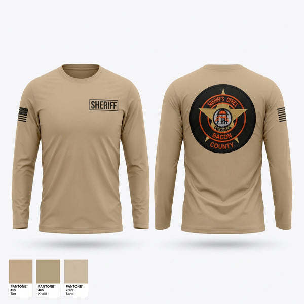Long Sleeve Performance Shirt, Bacon County Sheriff’s Office, Police, Teamtime, Team time, sublimation, custom sports apparel, team uniforms, spirit wear, spiritwear, sports uniforms, custom shirts, team store, custom team store, fundraiser sports, apparel fundraiser
